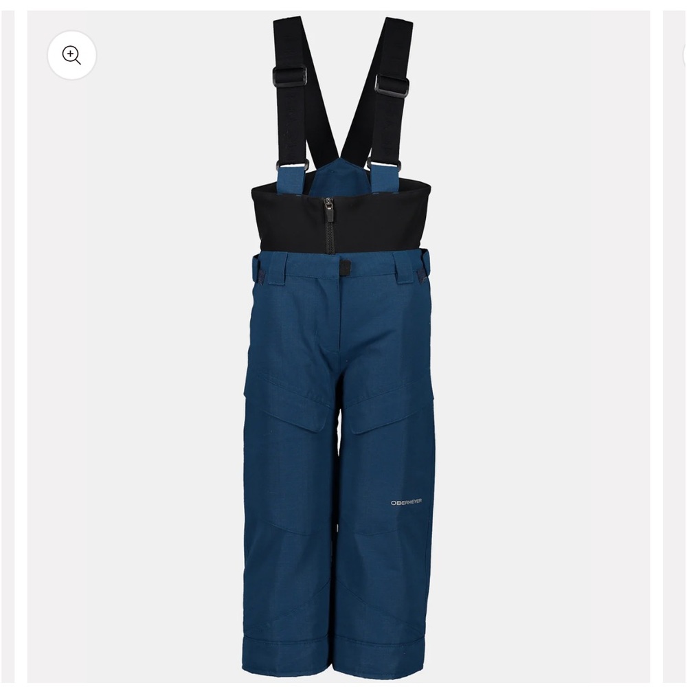 OBERMEYER Boys' Warp Snow Ski Bib Snowboard Winter Pant Suspenders Blue Sz 3